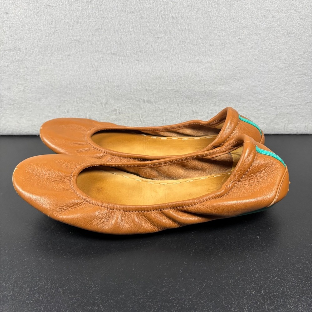 Tieks Gavrieli Chestnut Brown Leather Luxury Ballet Flats Women's Size 9 Slip On
